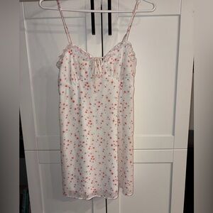 Wild Fable White + Pink Floral Spring Slip Dress